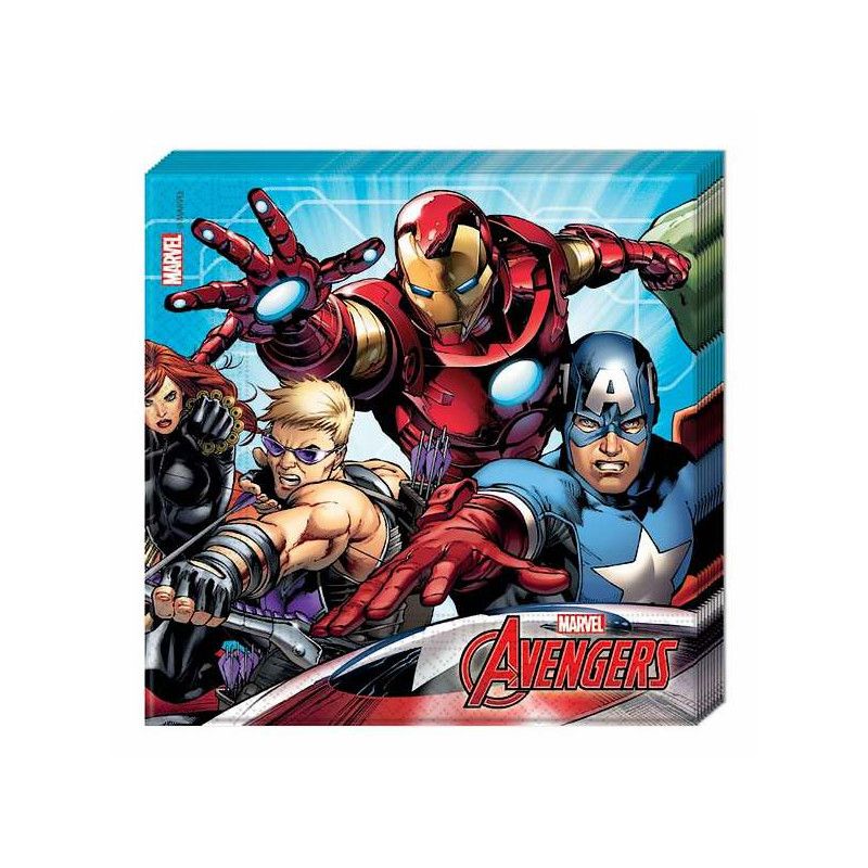 Serviettes Anniversaire Mighty Avengers X Deco Festive Izdegui