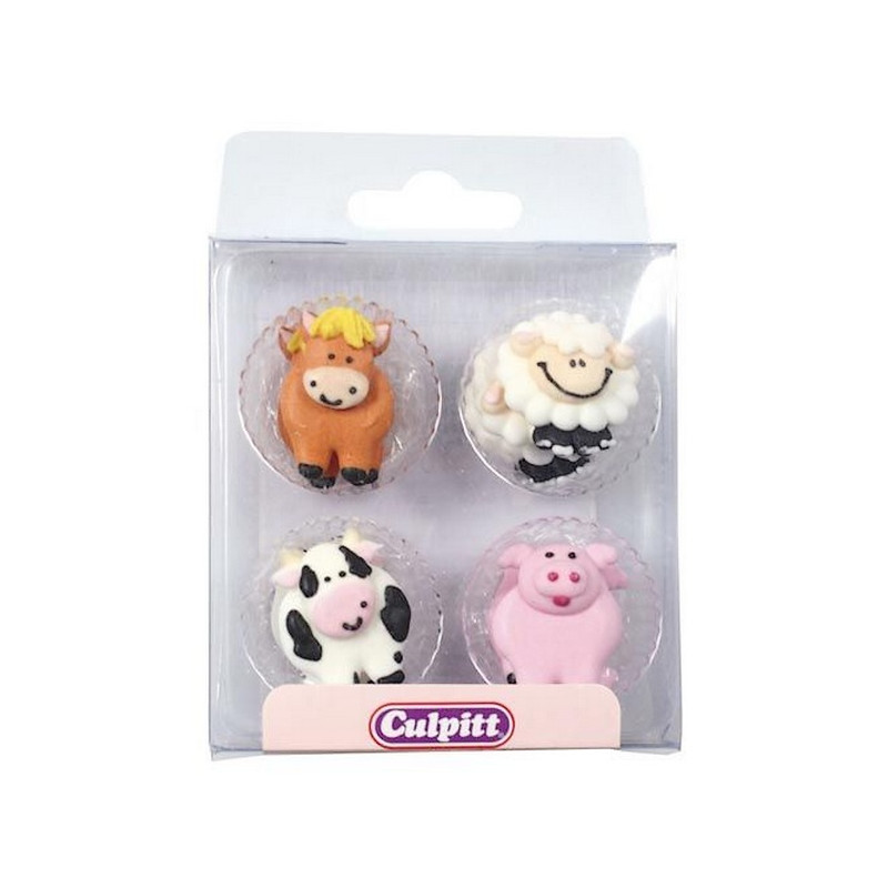 Decoration En Sucre Culpitt Animaux De La Ferme Cake Design