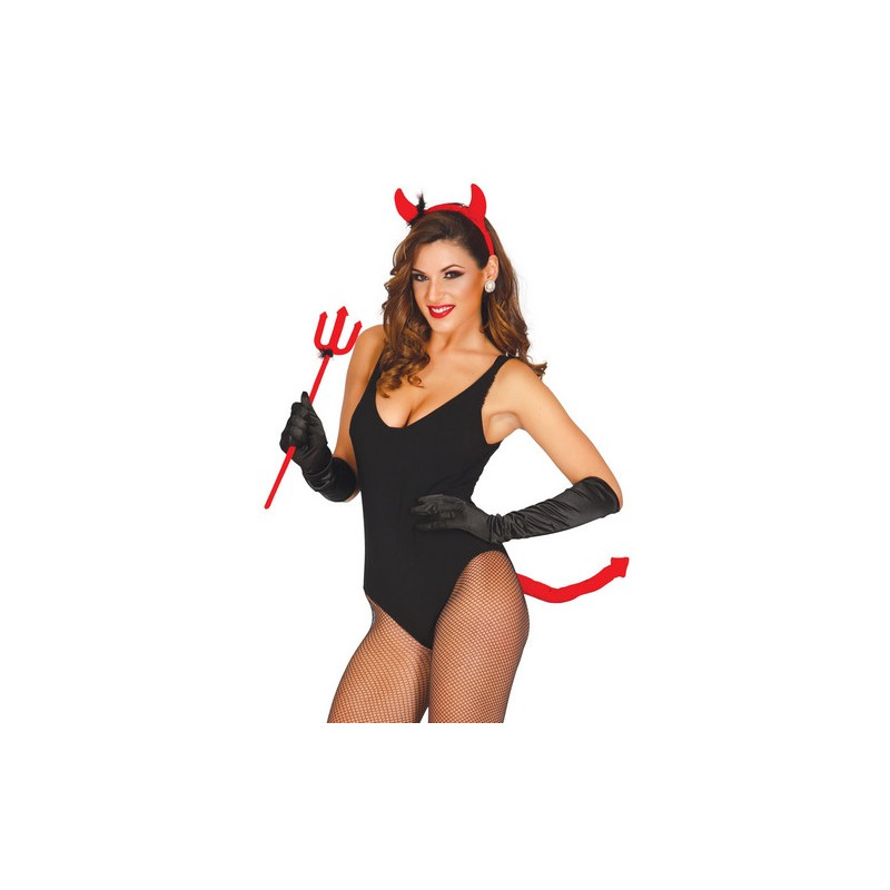 Set De Diablesse Rouge Accessoires De Fete Halloween