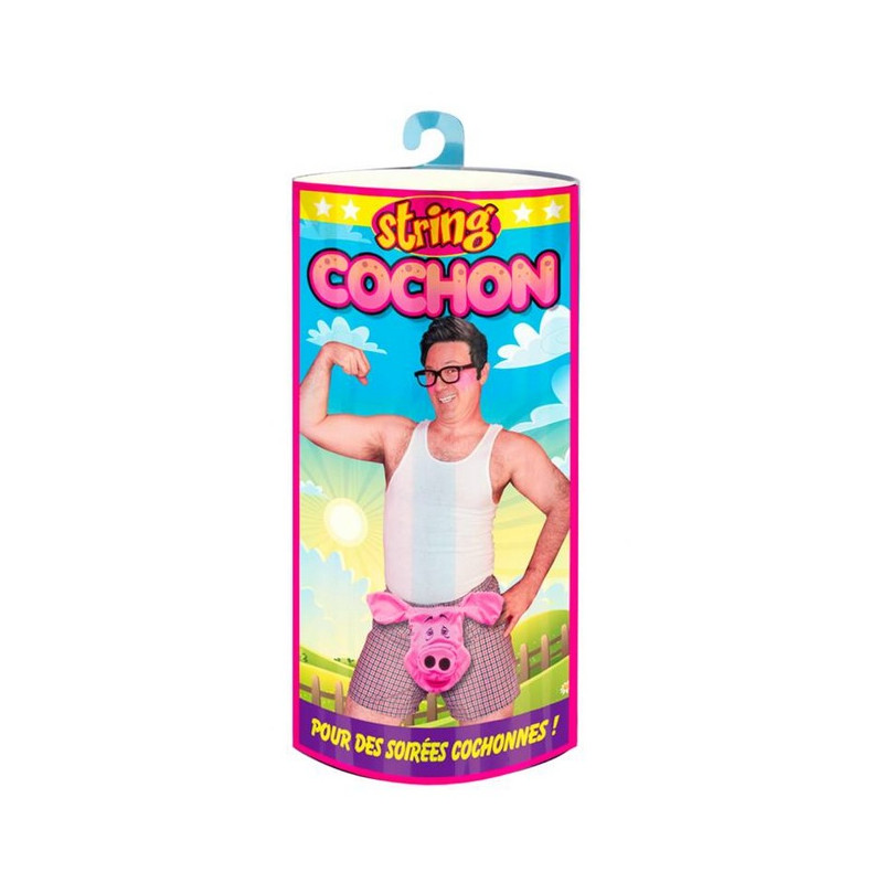 String Humoristique Adulte Cochon Accessoire Humour