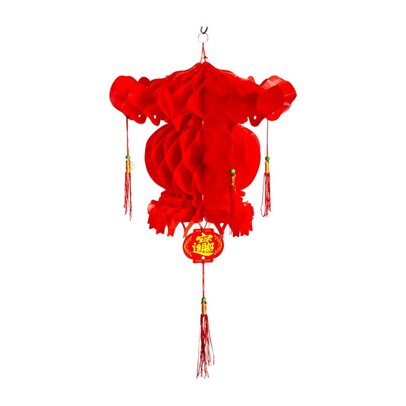 Maison 2 Chinois L 22 Cm En Pvc Rouge 9 Palais Lanterne Mariage Anniversaire Fete Japonaise Deco Articles De Fete