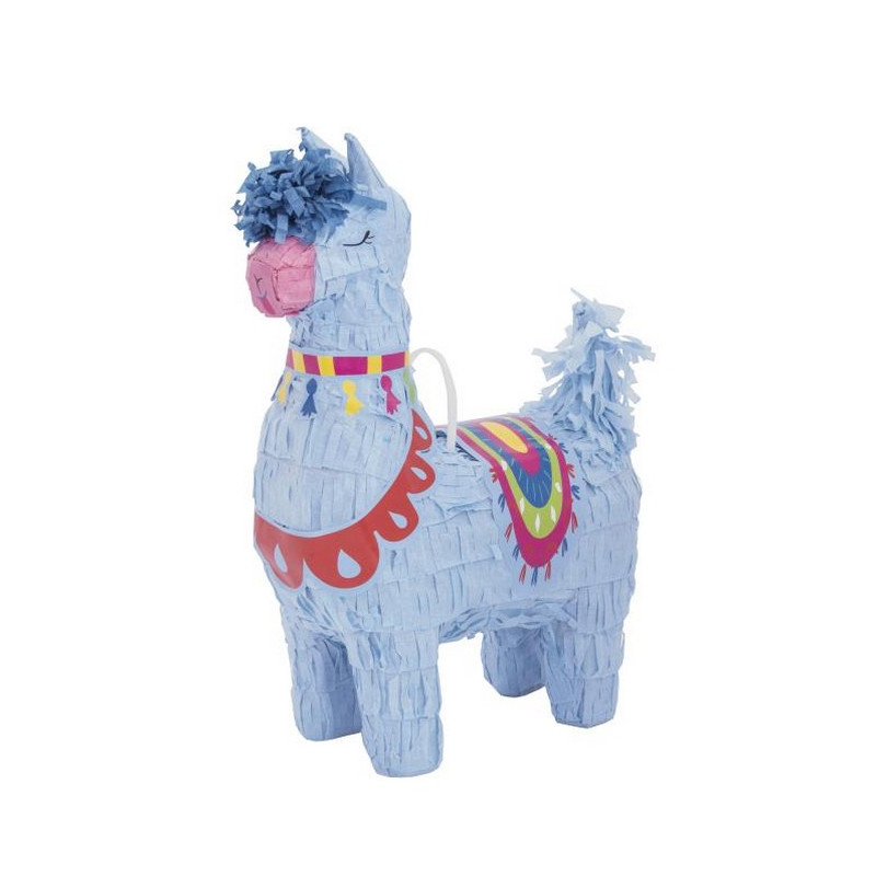 Pinata Lama Bleu A Casser Decoration Festive Anniversaire