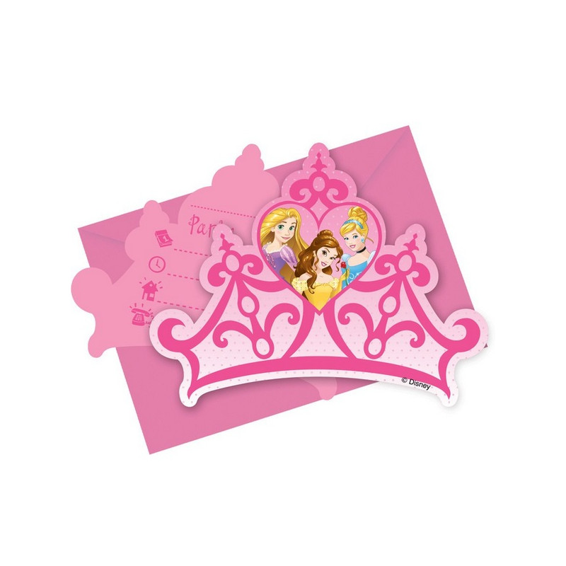 Cartes Invitation Anniversaire Princesse Dreaming Licence Disney