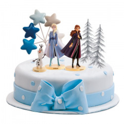 Kit Decor Gateaux La Reine Des Neiges 2 Elsa Anna Olaf Licences