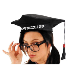 Chapeau ou toque étudiant à personnaliser Chapeaux-Coiffes-Bandanas-Cagoules 84324589-perso
