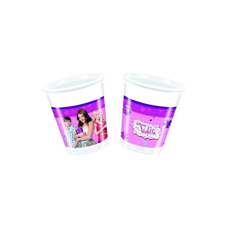 Party Gobelets Jetables Violetta X 8 Deco Festive Izdeguiz