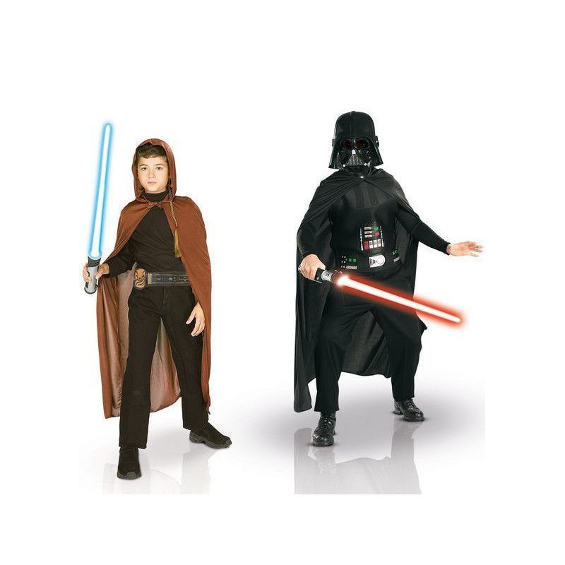 Coffret Deux Deguisements Dark Vador Et Jedi Starwars Enfant 8 10 An