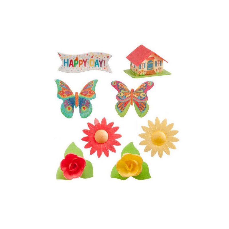 Assortiment De Decors Gateau Azyme Deco Festive Izdeguiz