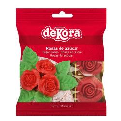 Fleurs En Sucre Rouge Pour Decoration De Gateau X 12 Deco Festive