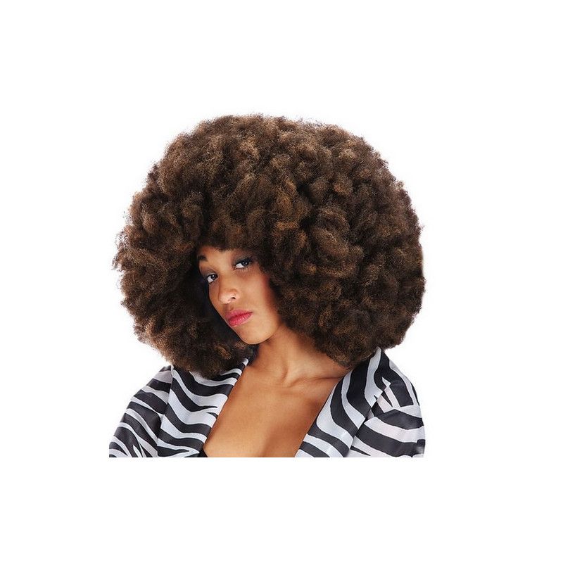 perruque afro couleur